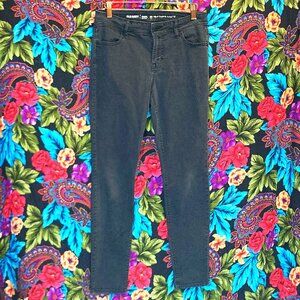 WOMEN'S OLD NAVY SUPER SKINNY JEANS SIZE 2 SUPER ADJUSTED DISTRESSED BLACK PANTS